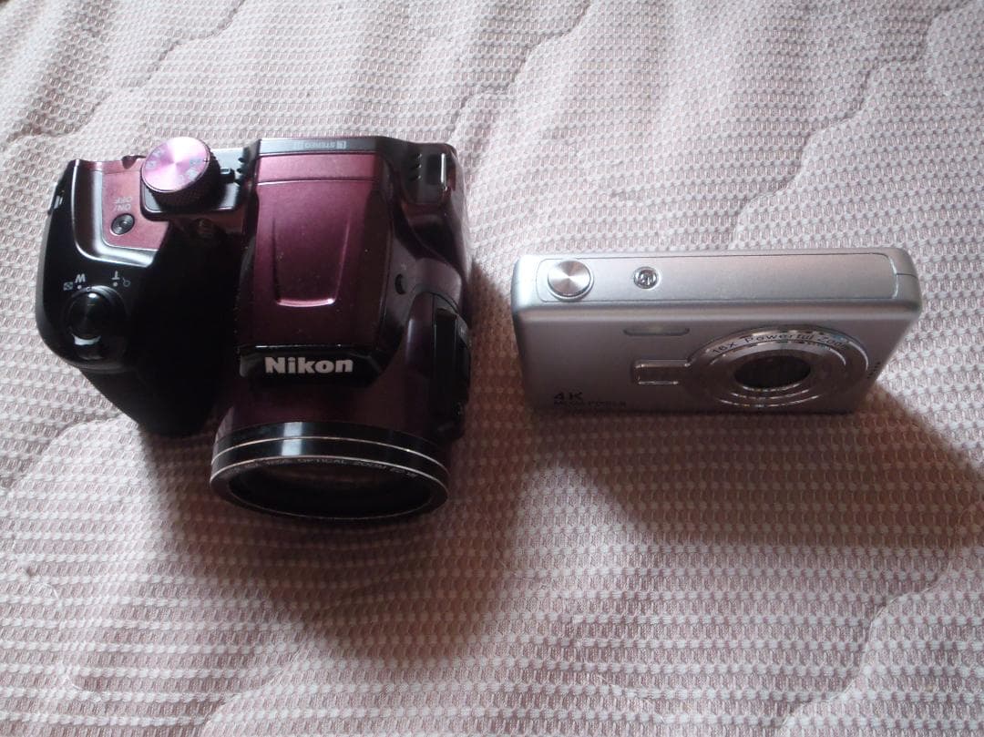 ⭕️ばら売り可能♥️動作品２台★スマホ転送★B500プラム人気色４kコンデジ軽量