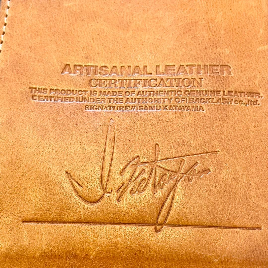 良品☆イサムカタヤマ バックラッシュ 長財布 携帯収納 イタリアン