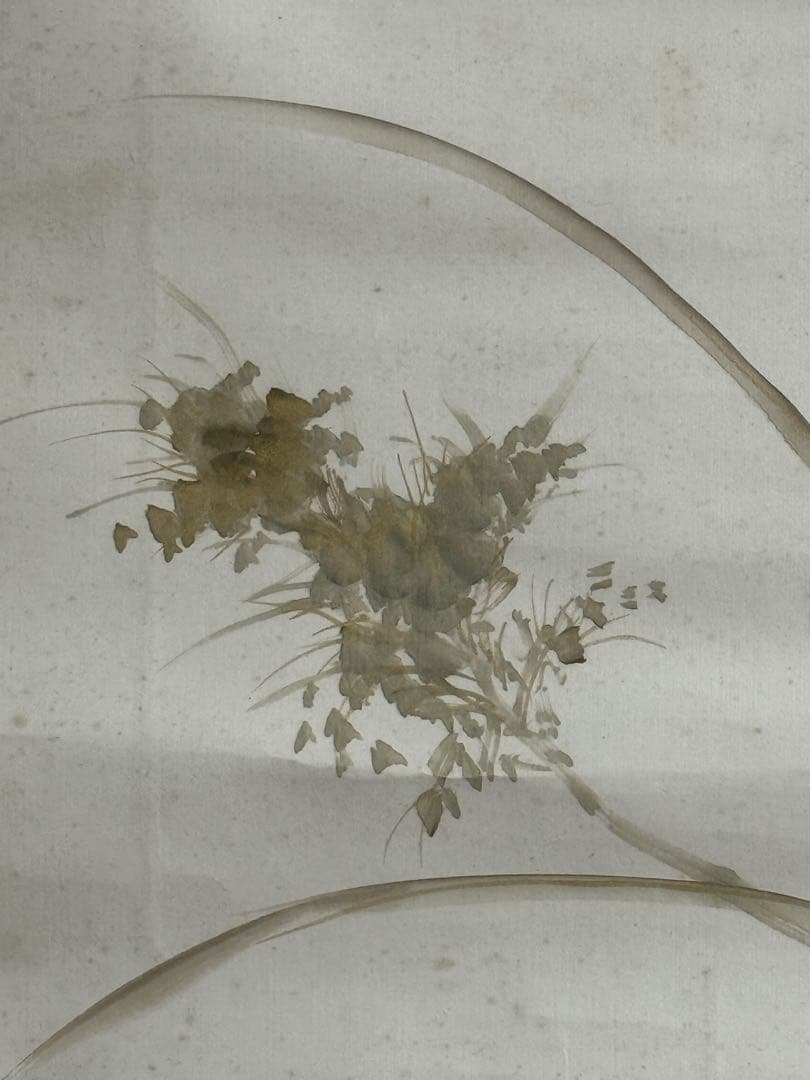 鈴木啓處筆 花鳥圖 紙本肉筆 掛軸 送料込み251029 - メルカリ