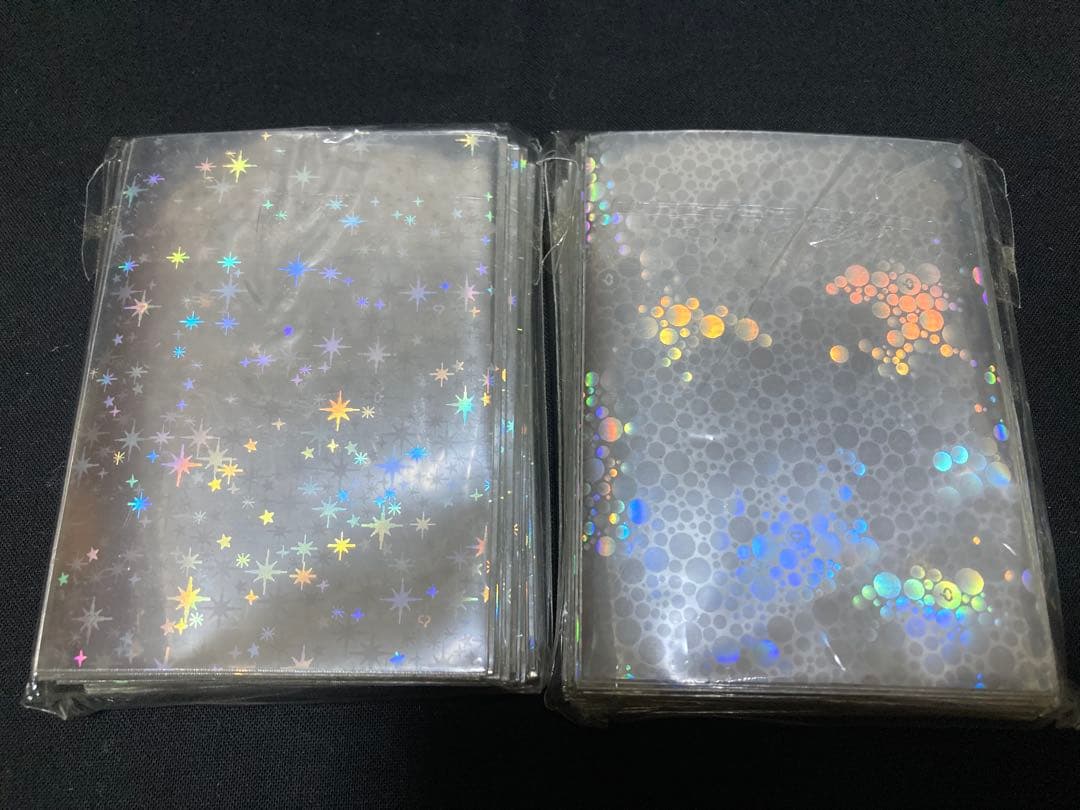 東方 雅華乱舞 スリーブ ホロ 博麗霊夢 星柄 弾幕柄 セット 立羽