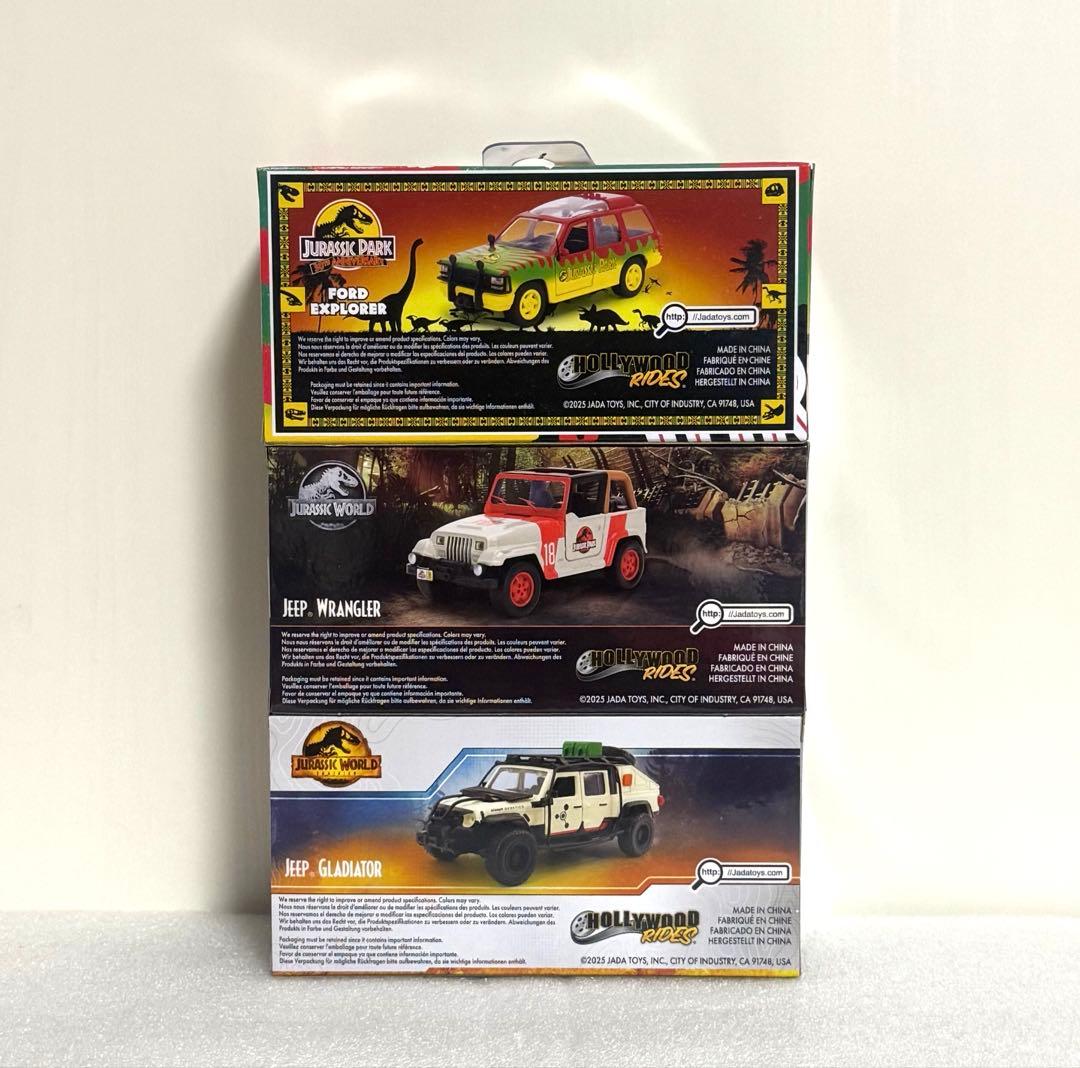 新品】ジュラシックパーク ジュラシックワールド ミニカー Jada 3点