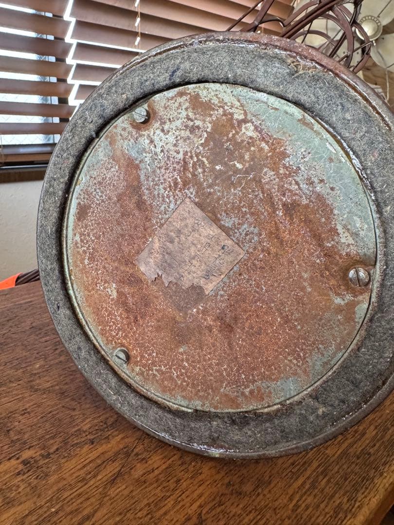 昭和レトロ稼働品　KDK ヴィンテージ扇風機　チョコレートブラウン