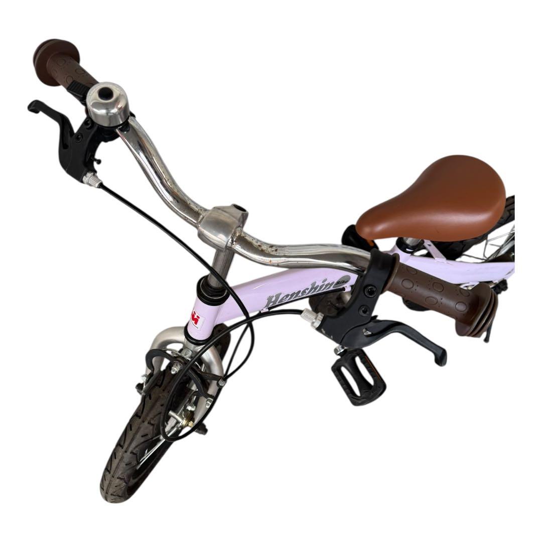 Henshin Bike へんしんバイク スタンド付12インチ パープル ピンク