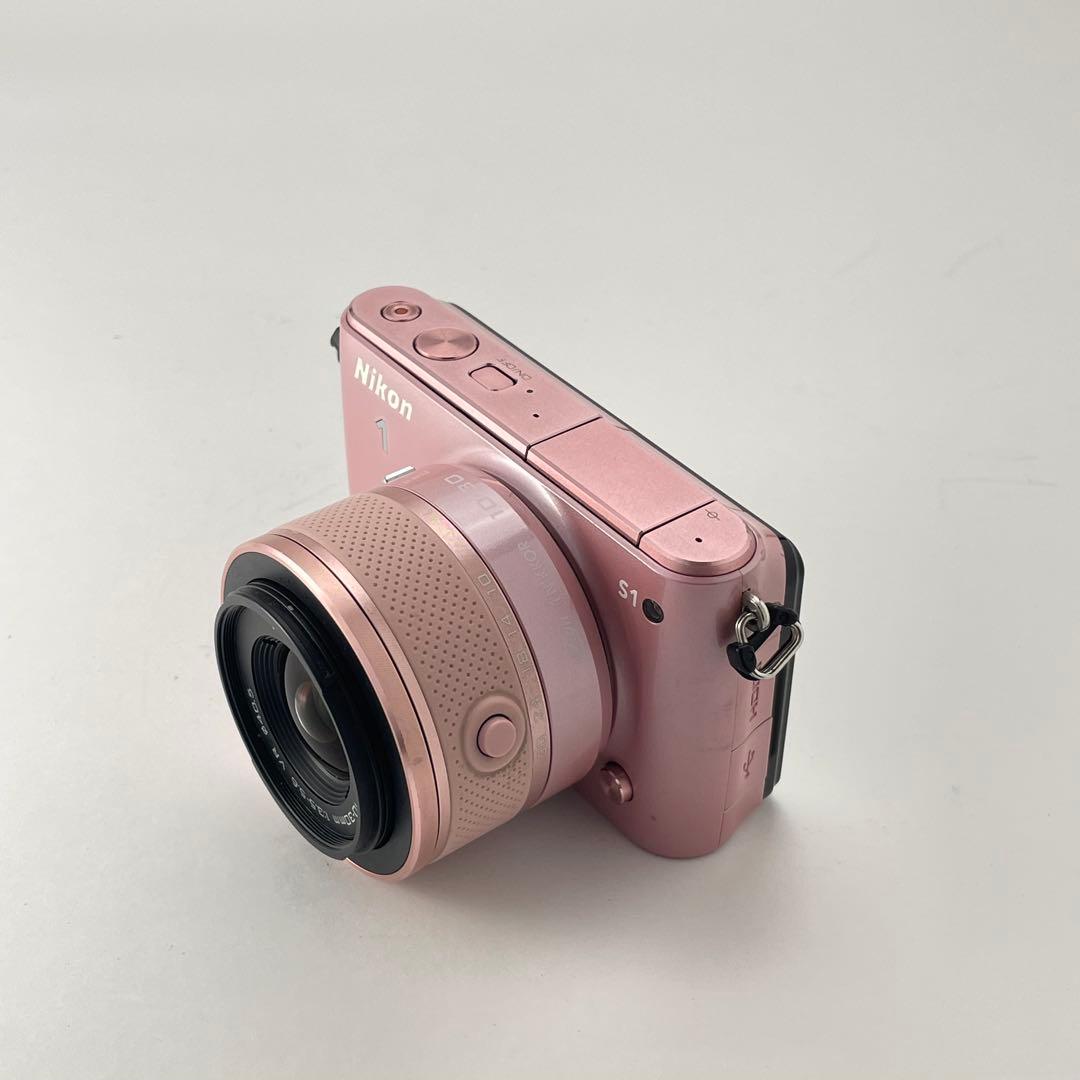 【ショット数5000・返品保証】Nikon1 S1 ピンク 標準レンズキット