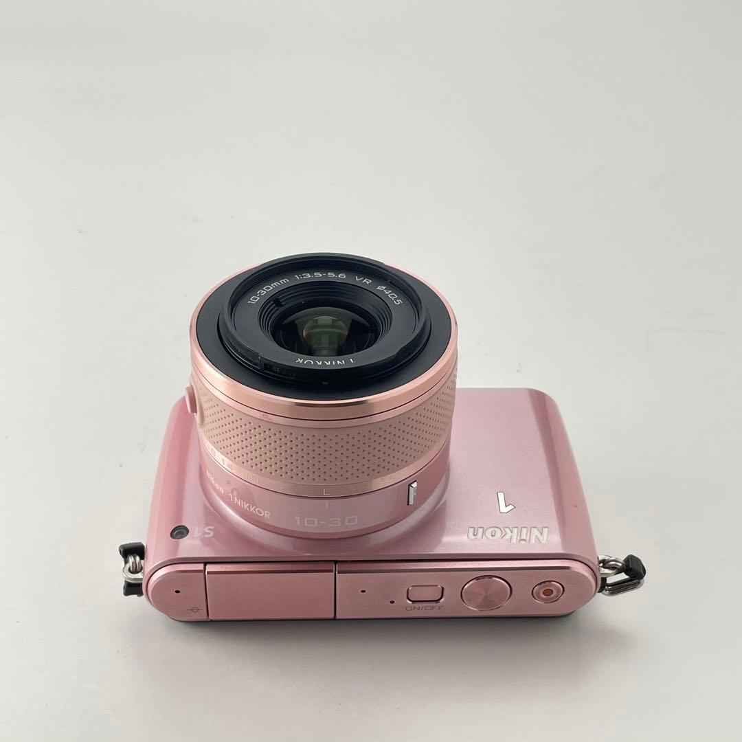 【ショット数5000・返品保証】Nikon1 S1 ピンク 標準レンズキット