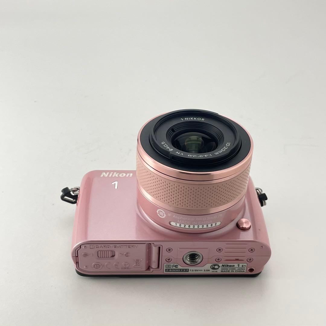 【ショット数5000・返品保証】Nikon1 S1 ピンク 標準レンズキット