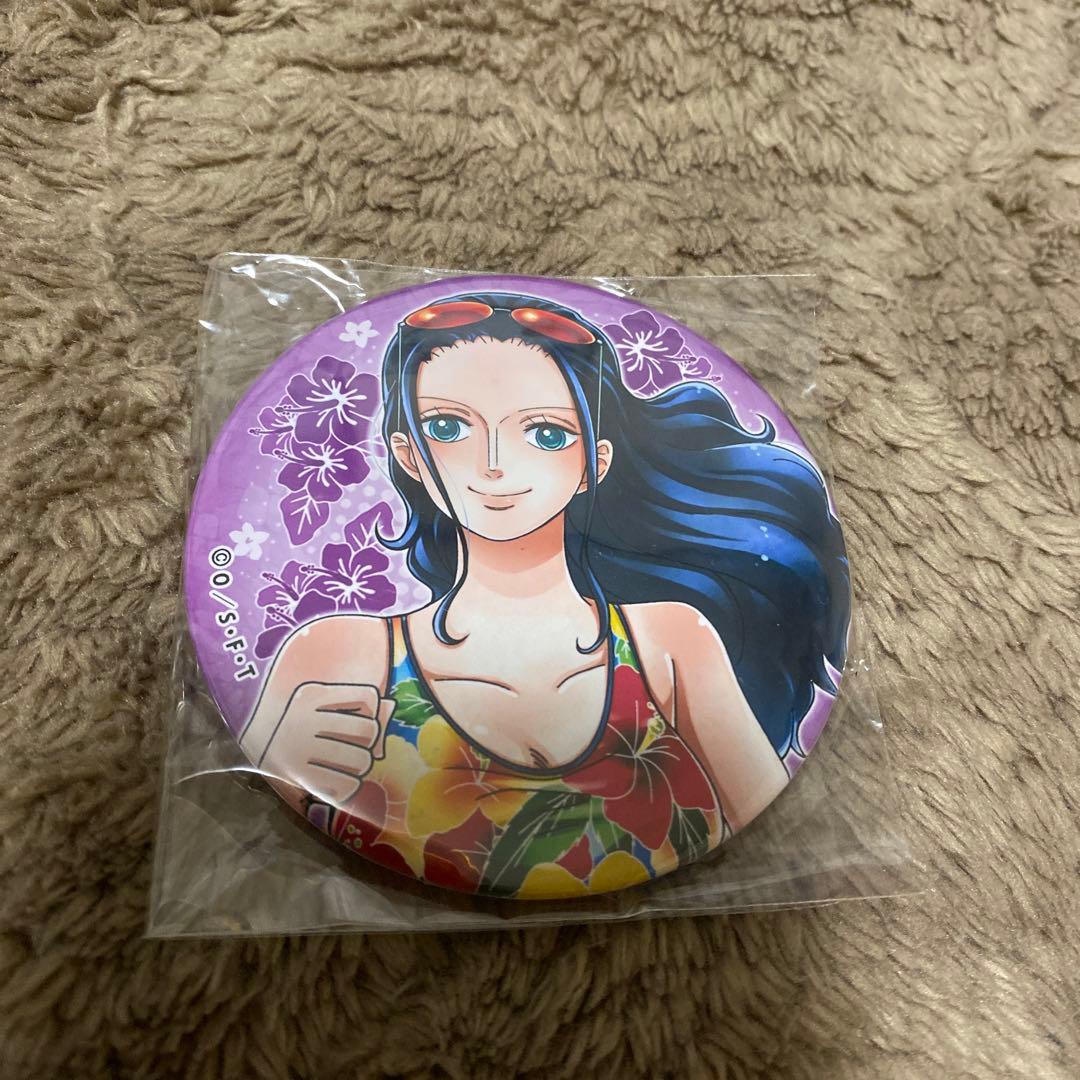 ワンピースラン　沖縄　缶バッジ　ロビン　ワンピース　グッズ 新商品】バースデー缶バッジ ロビン : ONE PIECE 麦わらストア 航海日誌