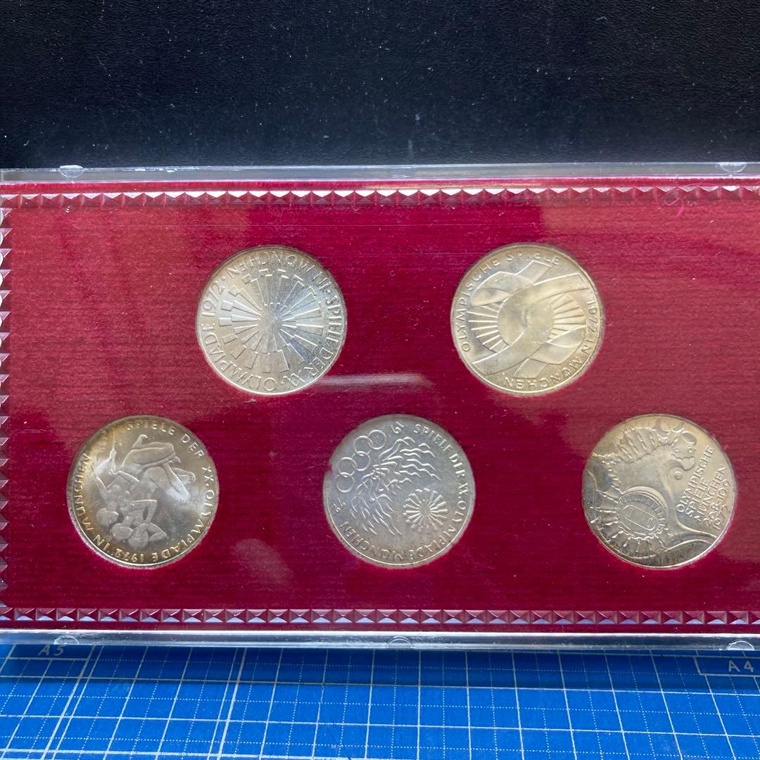 ミュンヘンオリンピック記念銀貨 10マルク 5点セット - メルカリ