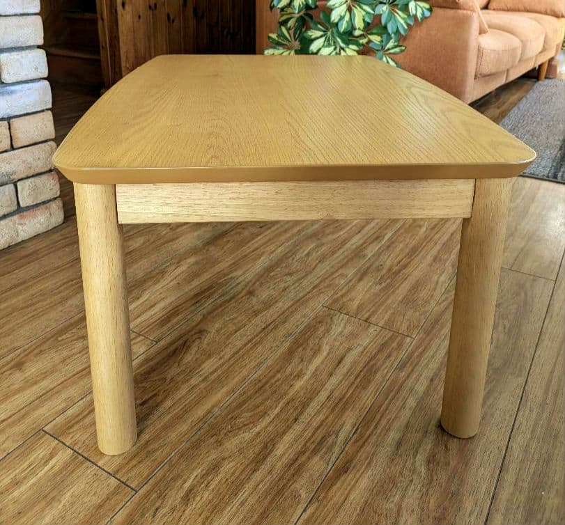 美品 ISSEIKI こたつテーブル 高さ調節 幅90cm 一生紀