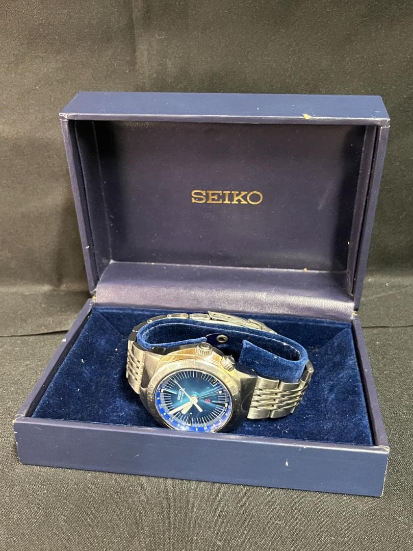 ◇SEIKO セイコー メカサスブルー文字盤4S12-0010腕時計 08166 - メルカリ