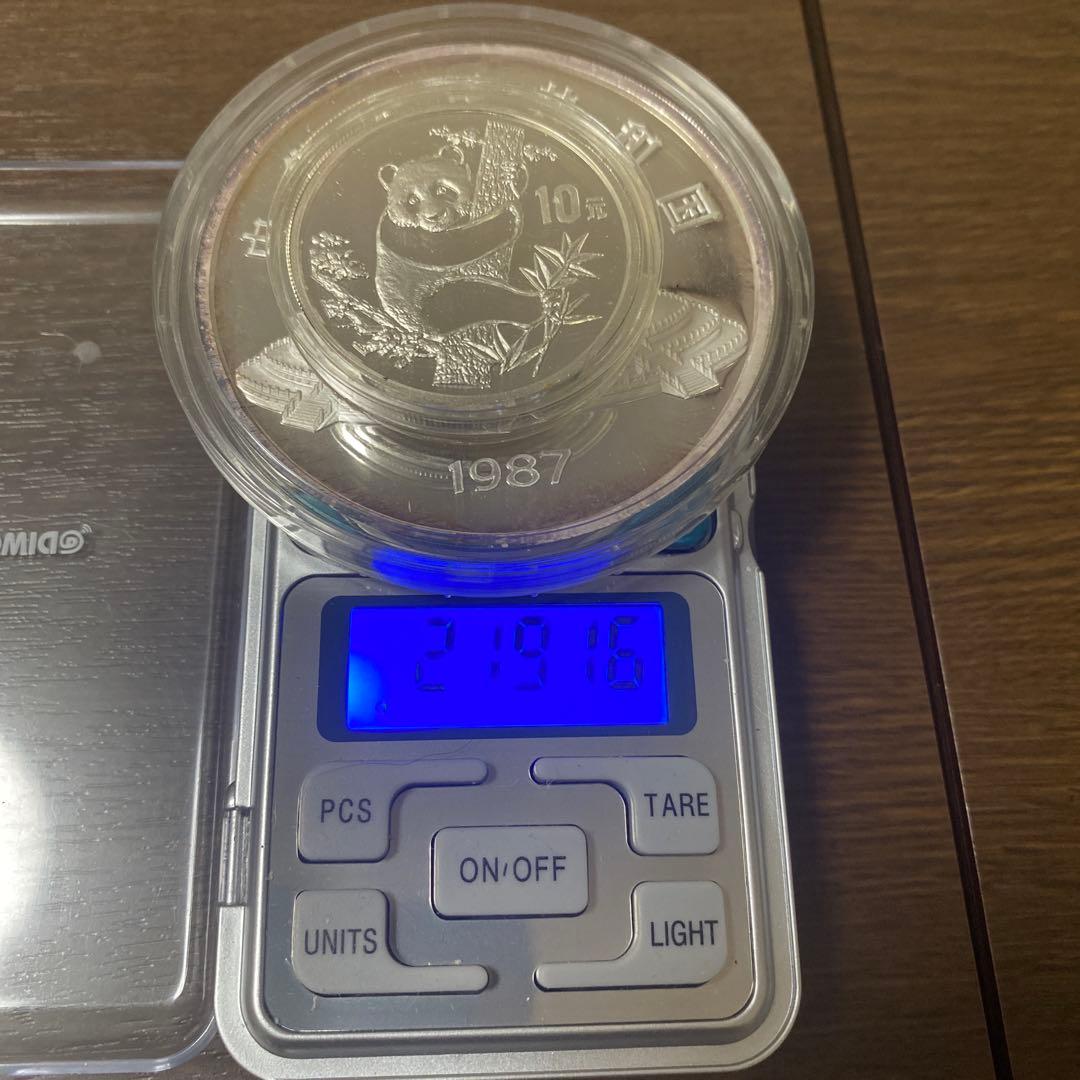 1987年 パンダ銀貨 50元 証明書付き - メルカリ