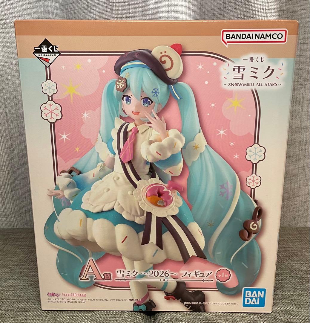 一番くじ 雪ミク A賞フィギュア&アクスタ ラバーチャーム クリア