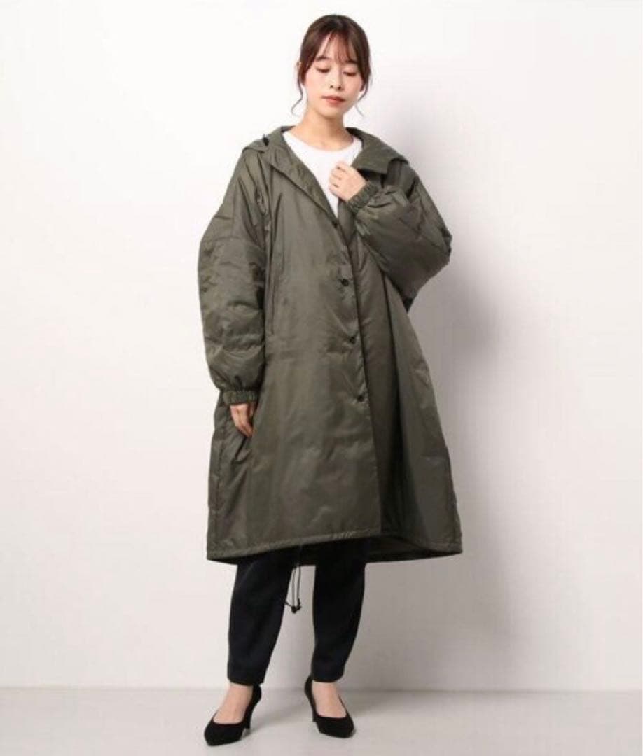 本日限定値下げmizuiroind ミズイロインド フードダウンコート カーキ