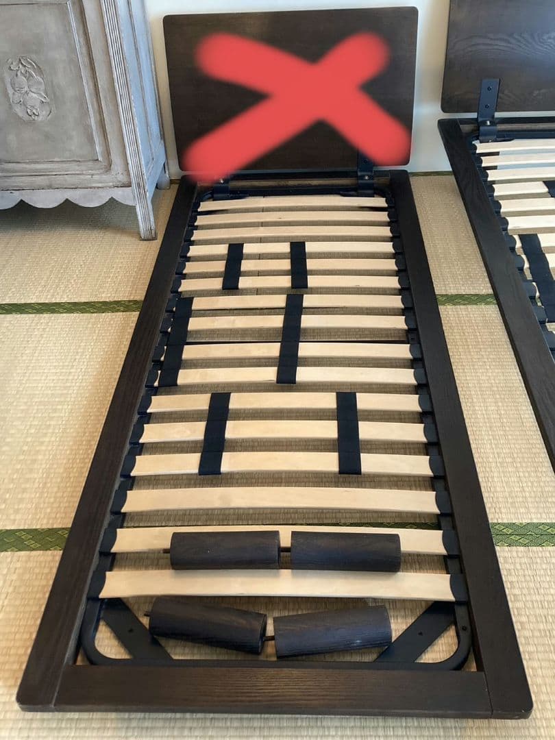 【_peric_】無印良品ベッドスモールサイズ ヒルズウォーク徳重ガーデンズ】木製ベッドフレーム スモールサイズ