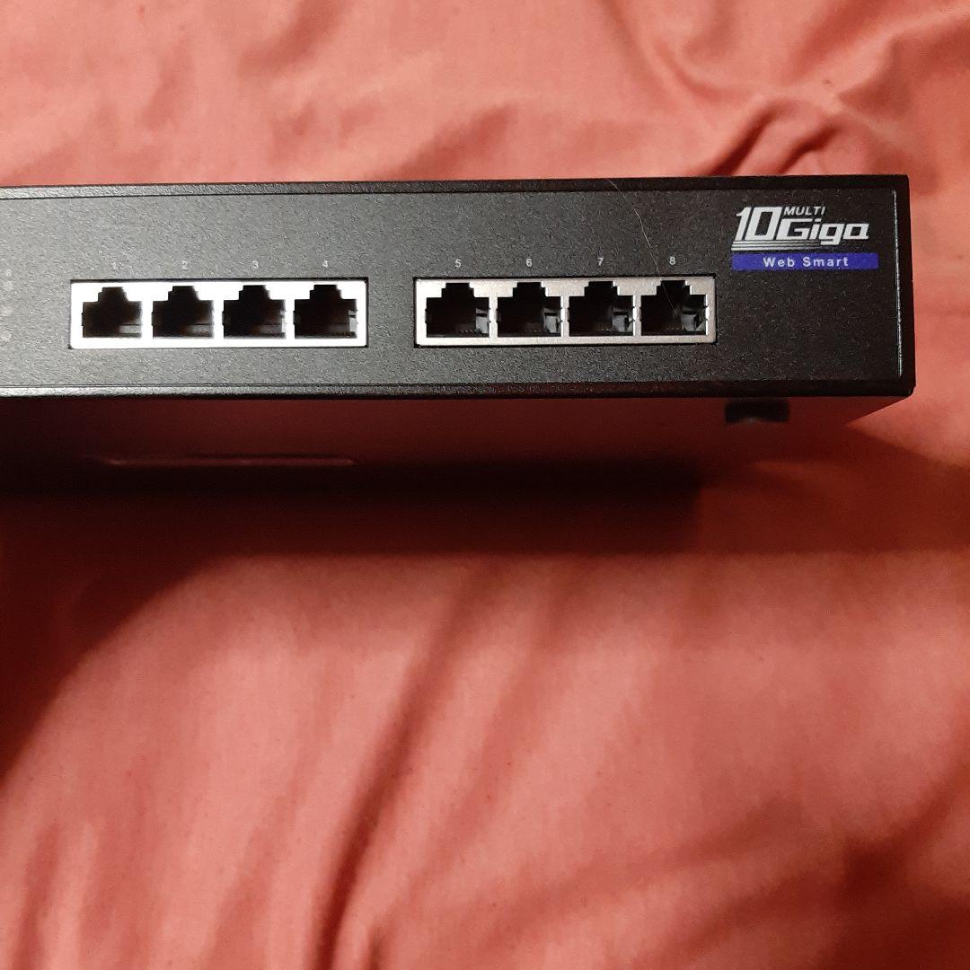 ELECOM◆スイッチングハブ EHB-SX2A08F◆8ポート10Gジャンク品