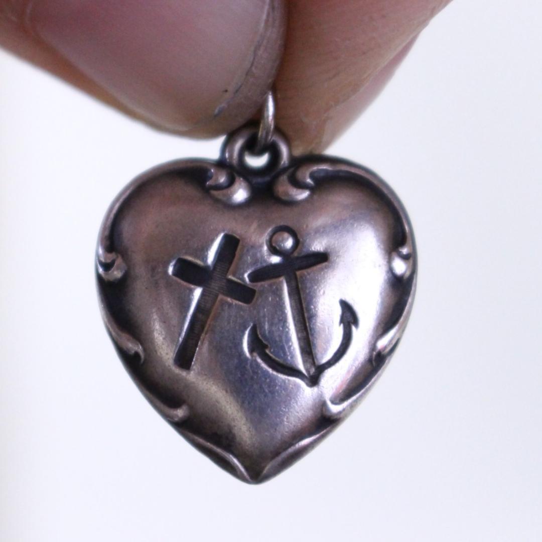 40s スウィートハートジュエリー WW2 ハート 十字架 クロス 錨