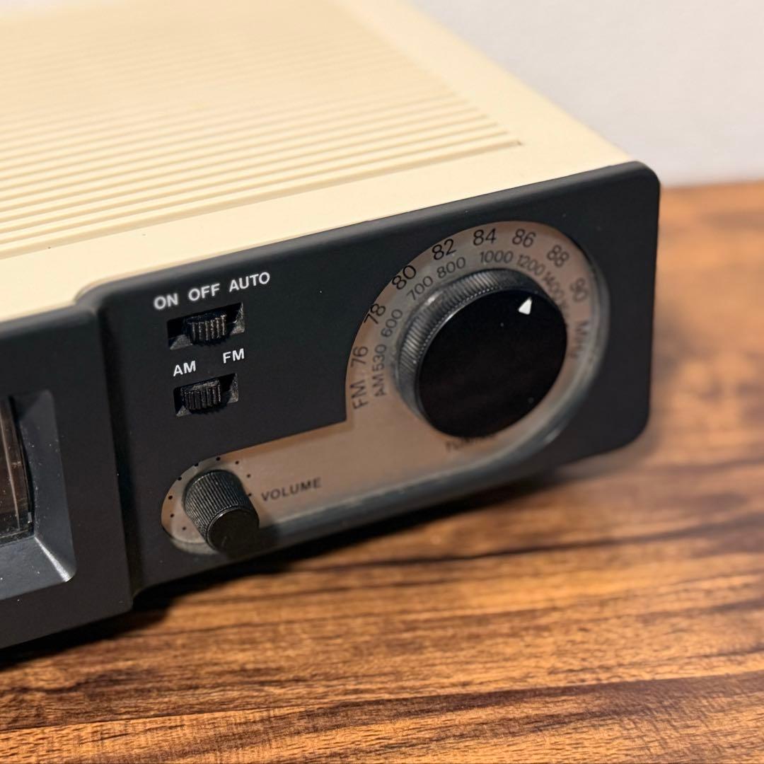 整備済み・動作正常】三協精機 ラジオ付きドラムクロック ザックスSC707