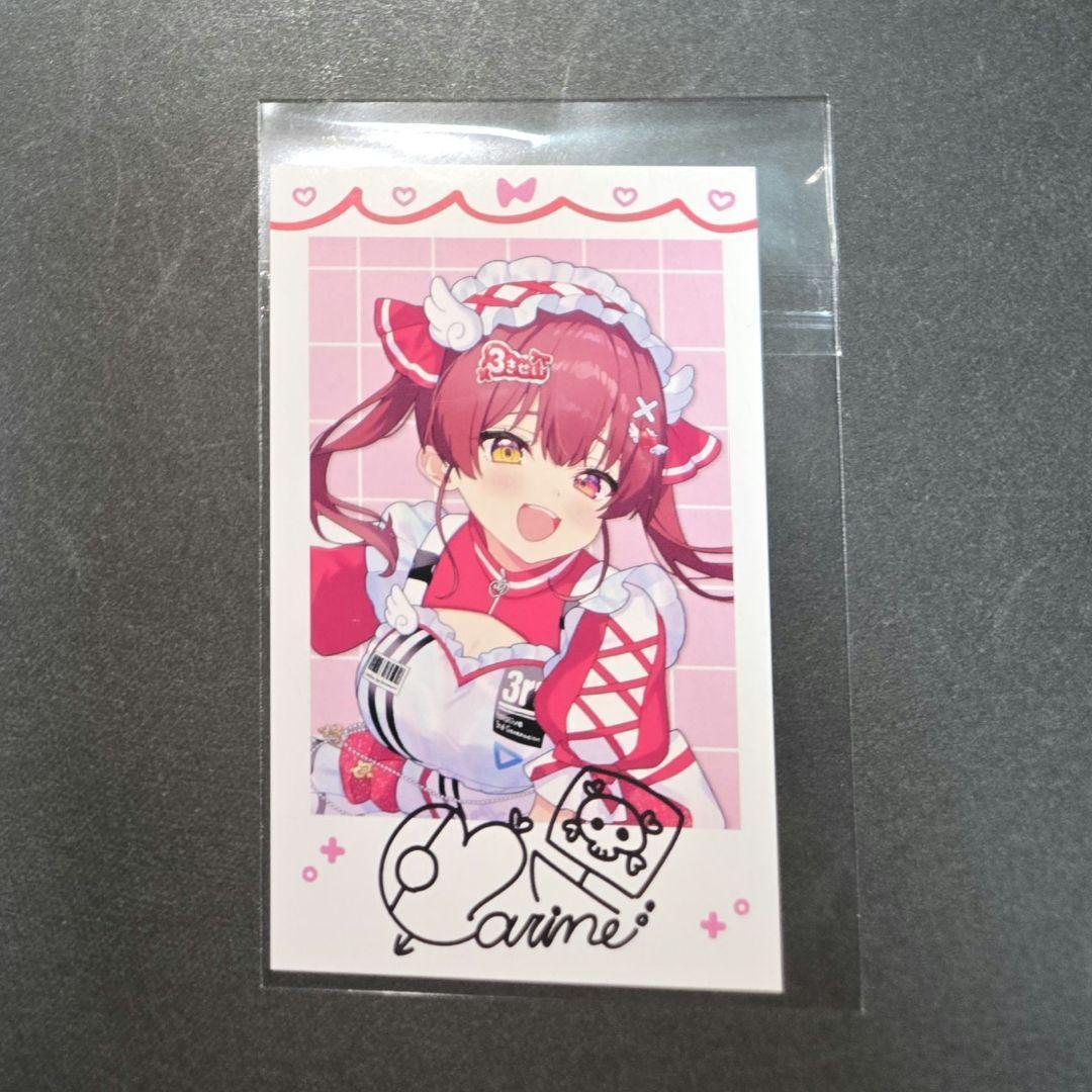 ホロライブ 3期生 1stEPきゅるるん大作戦 マリン チェキ風カード 特典