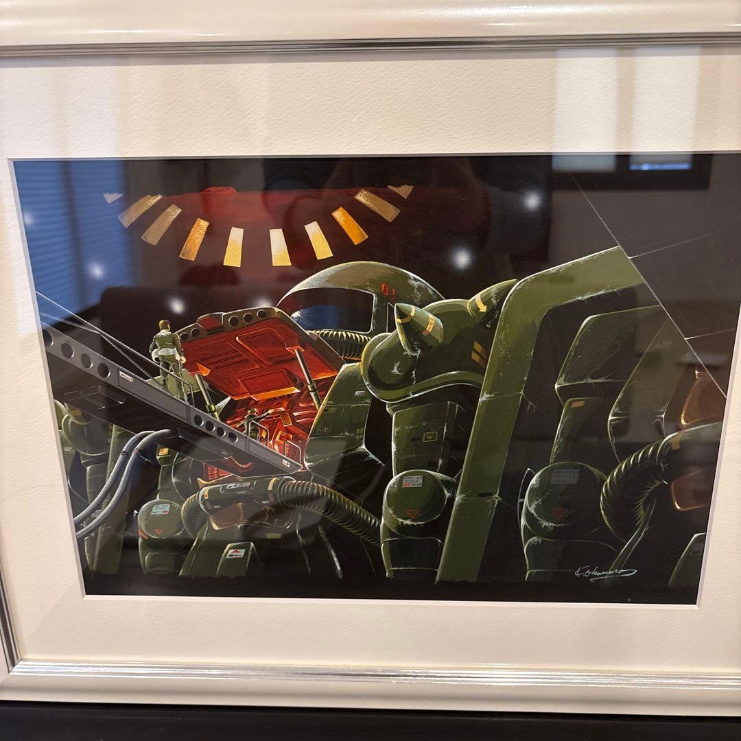 大河原邦男展 複製原画 ザク出撃