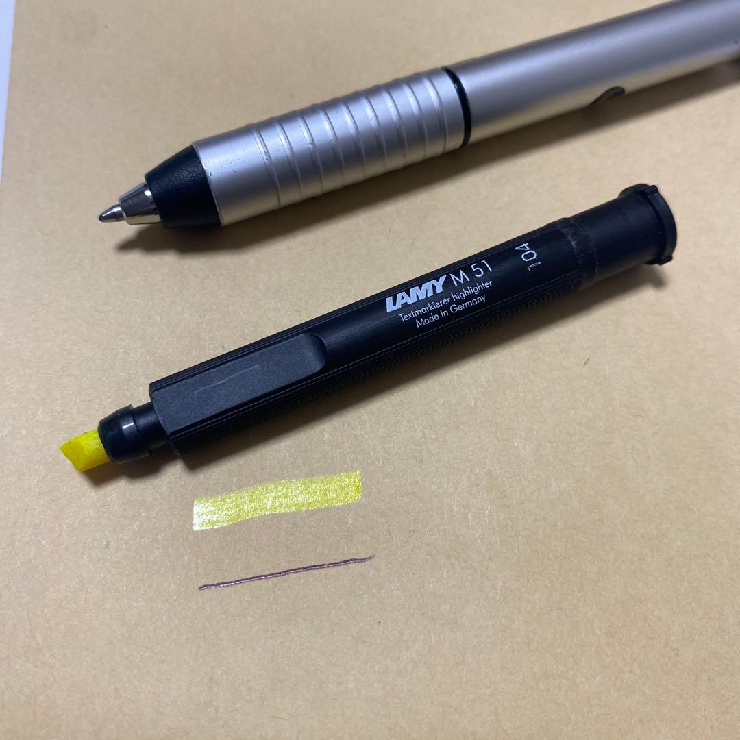 廃盤レア】LAMYピックアップ 旧デザイン 動作良好 蛍光ペン&ボールペン