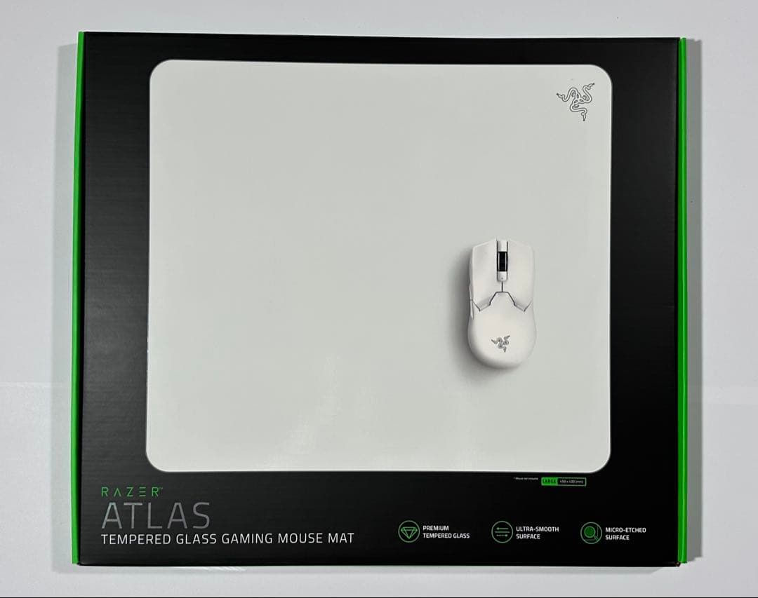 Razer Atlas ホワイト ガラスマウスパッド 白 レイザーアトラス Amazon.co.jp: Razer レイザー Atlas White Edition 抵抗感を感じる