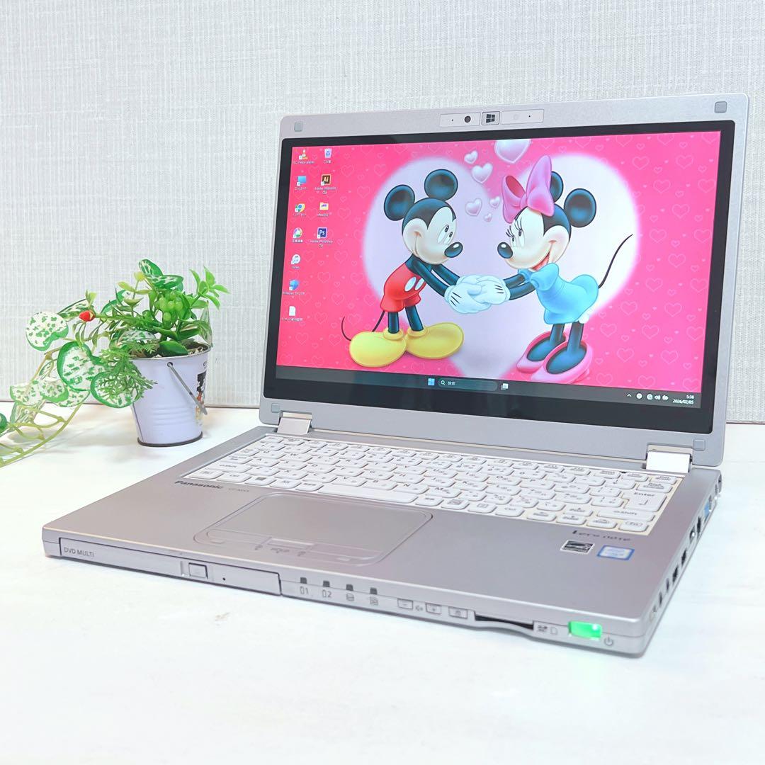 美品、タッチパネル、高速SSD、コアi5、8G、イラレ&オフィス2021が