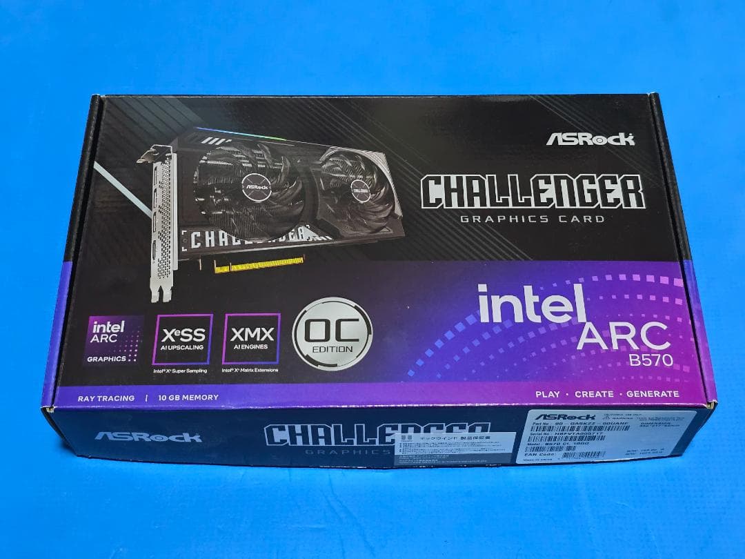 グラフィックボード・グラボ・ビデオカード ASRock Intel Arc B570 Challenger 10GB OC