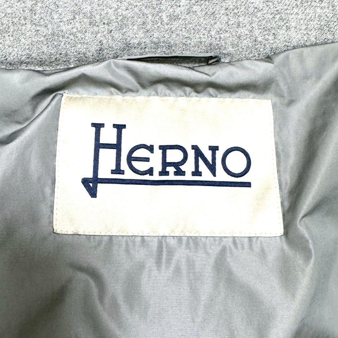 HERNO ヘルノ 異素材切替 ダウンコート イタリア製 袖・裾取り外し可