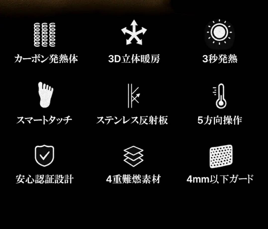 【超美品】Edir5面カーボンヒーター