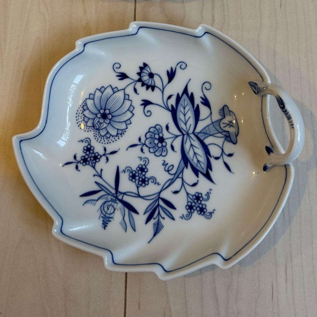 未使用保管品　MEISSEN マイセン　ブルーオニオン　20cmリーフディッシュ マイセン ブルーオニオンスタイル リーフディッシュ 081001-00264 新品