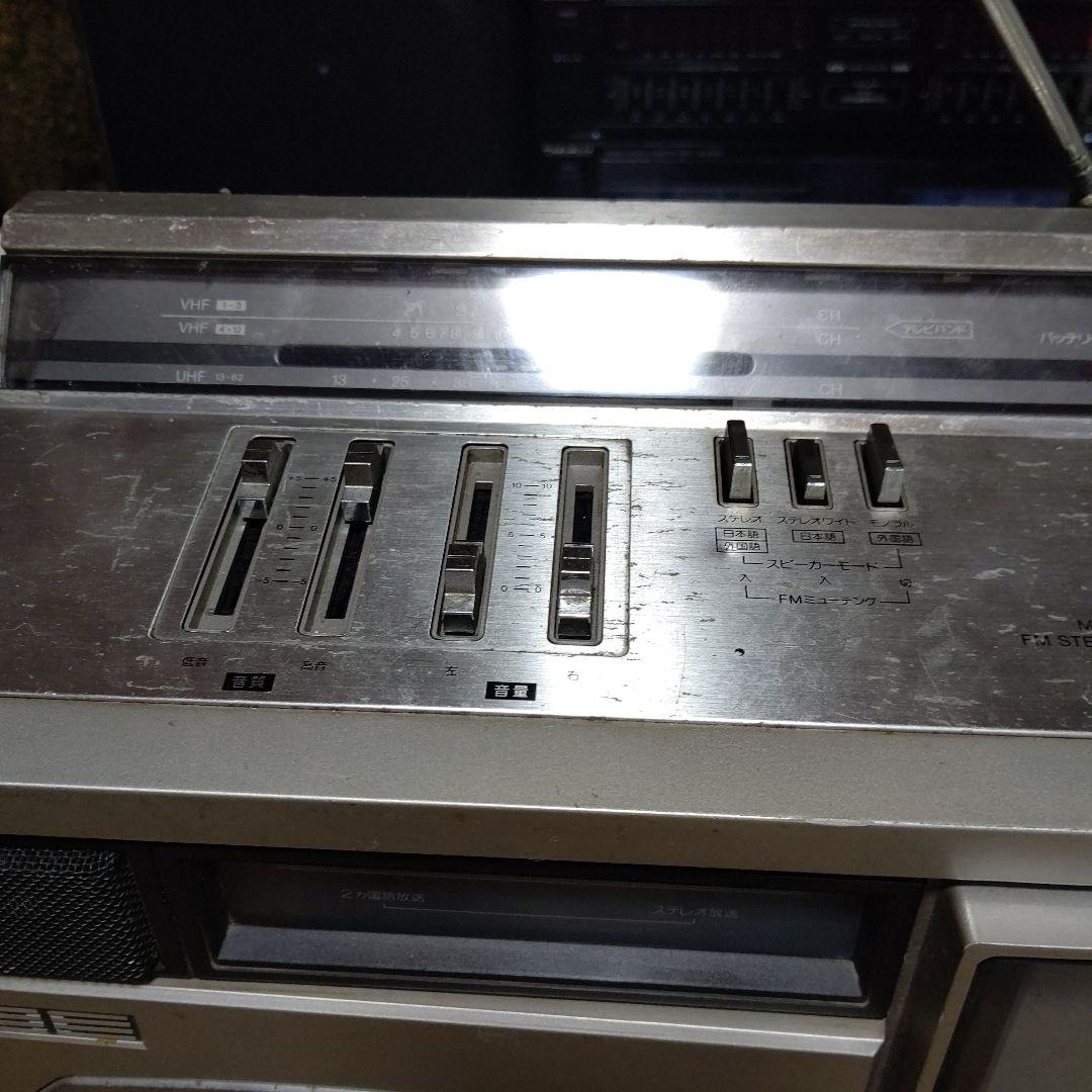 最終‼️超希少レトロSHARP TVthe SEARCHER テレビ付きラジカセ