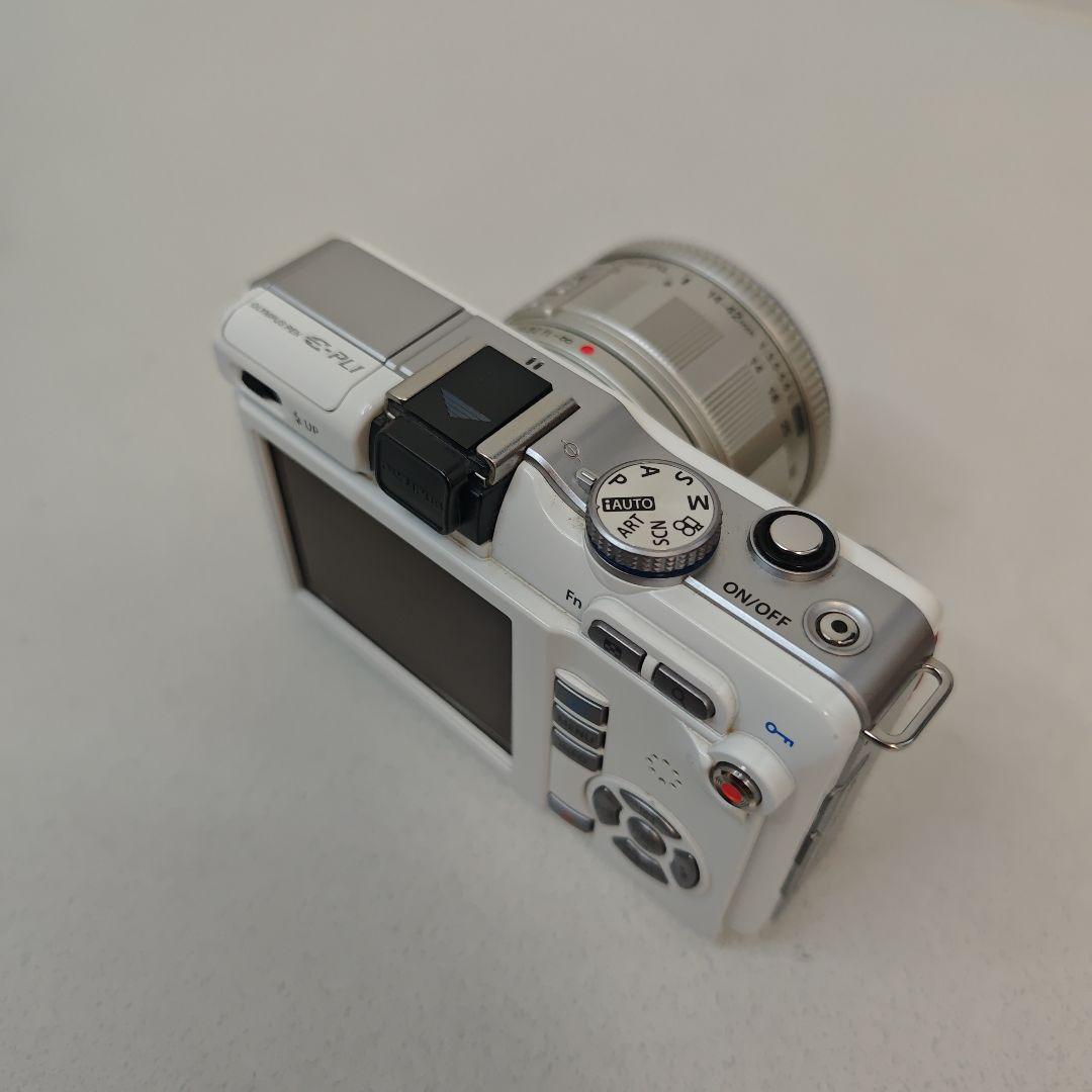 OLYMPUS PEN E-PL1 ホワイト 希少レッドグリップ レンズキット