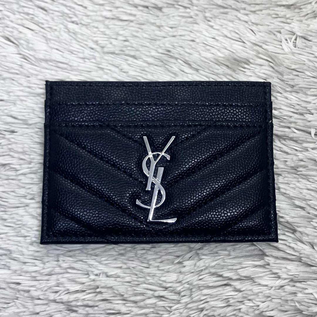 極美品✨ サンローラン カード入れ カードケース カサンドラ キャビア