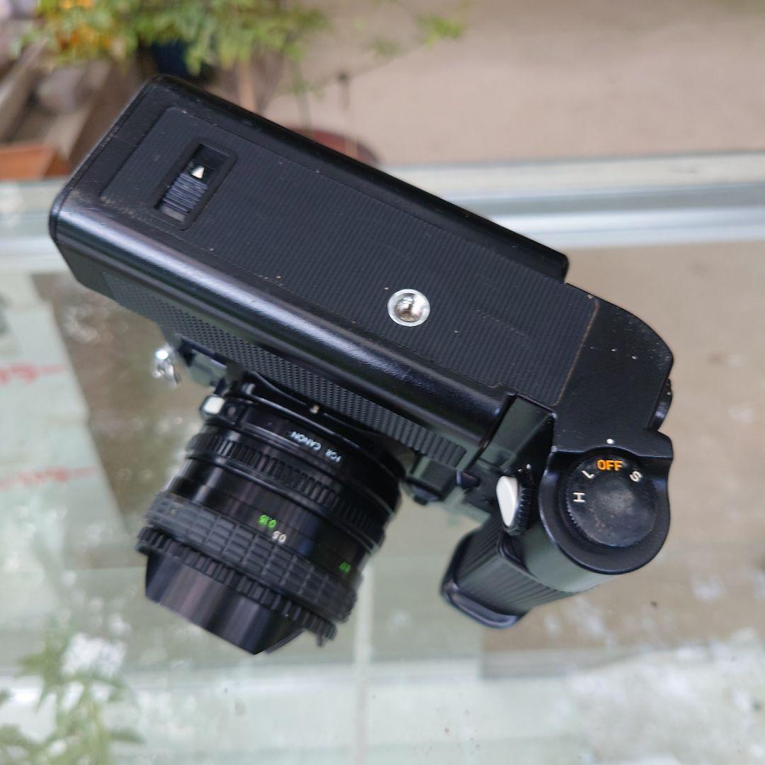 CanonA-1 フィルムカメラ　モータードライブ　シグマ16mmレンズ付き