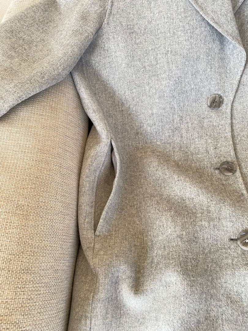 Acne studios ウールカシミヤチェスターコート グレー 灰色 - メルカリ