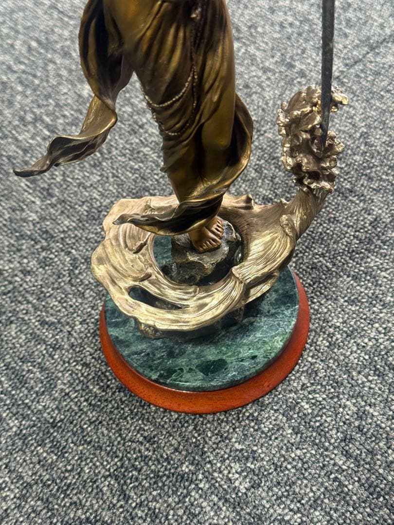 湖の乙女】 エミリーカフマン作 フランクリンミント製 ブロンズ像 女神