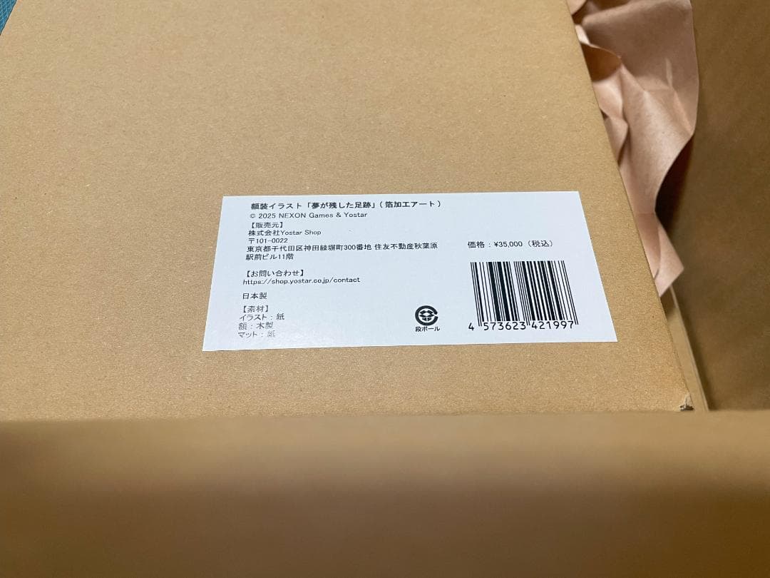 ブルアカ ブルーアーカイブ 額装イラスト「夢が残した足跡」(箔加工