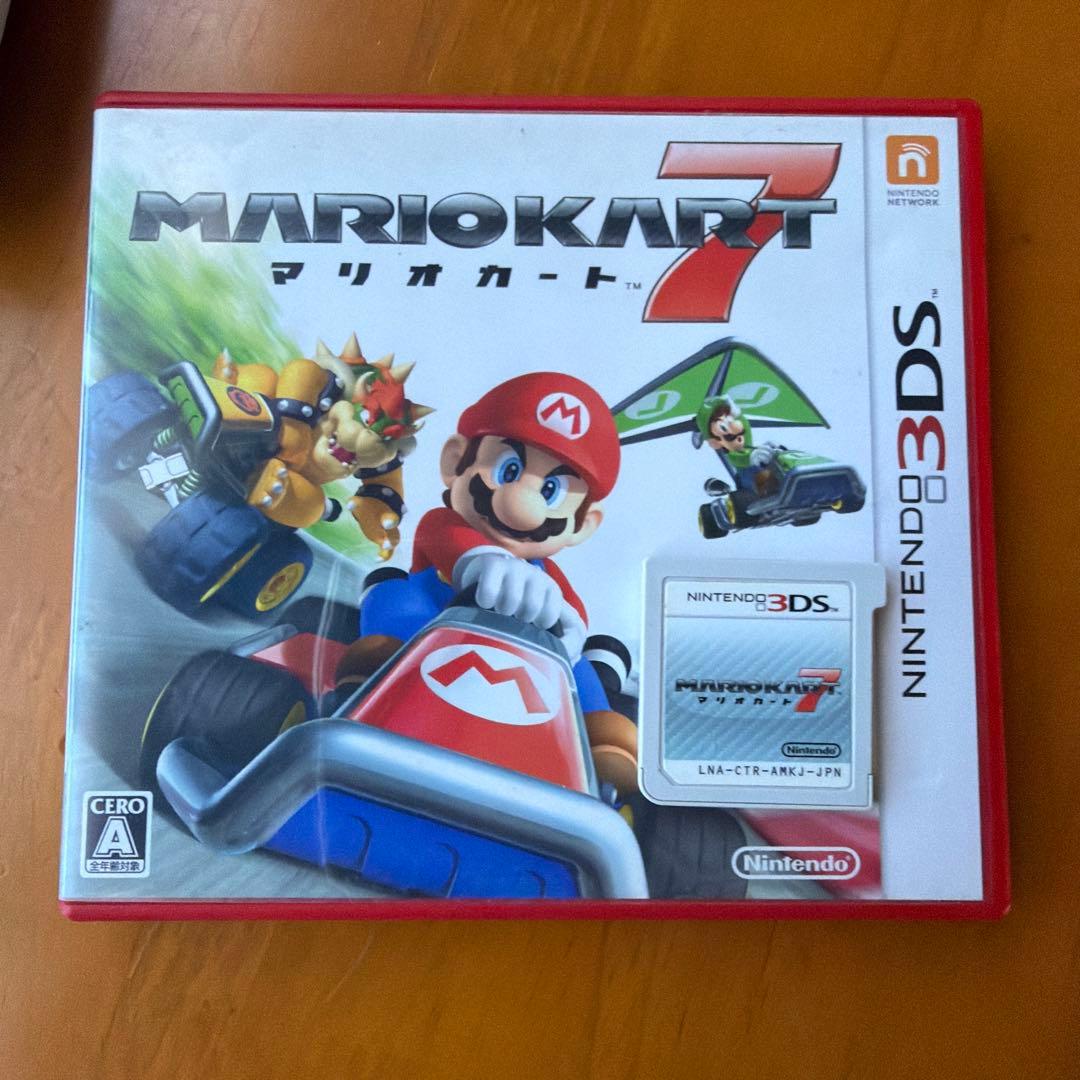 マリオカート7 ニンテンドー3DS ホワイト ジャンク品 - メルカリ