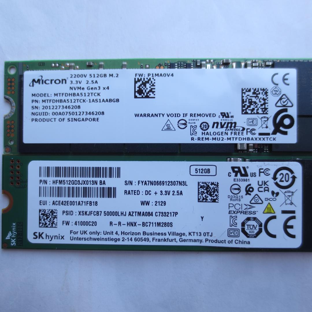 M.2 2280 NVMe SSD 5枚セット