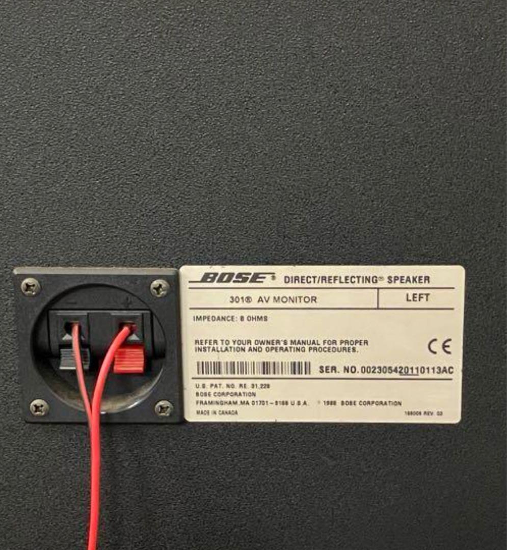 BOSE 301-AV MONITOR ボーズ モニター ペアスピーカー 中古品