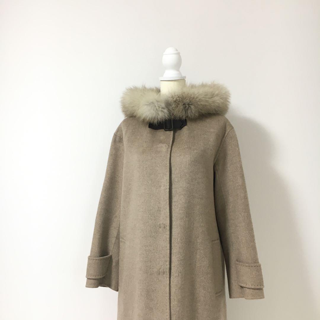 美品 定価45万円 FOXEY フォクシー カシミヤ100% ファー コート - メルカリ
