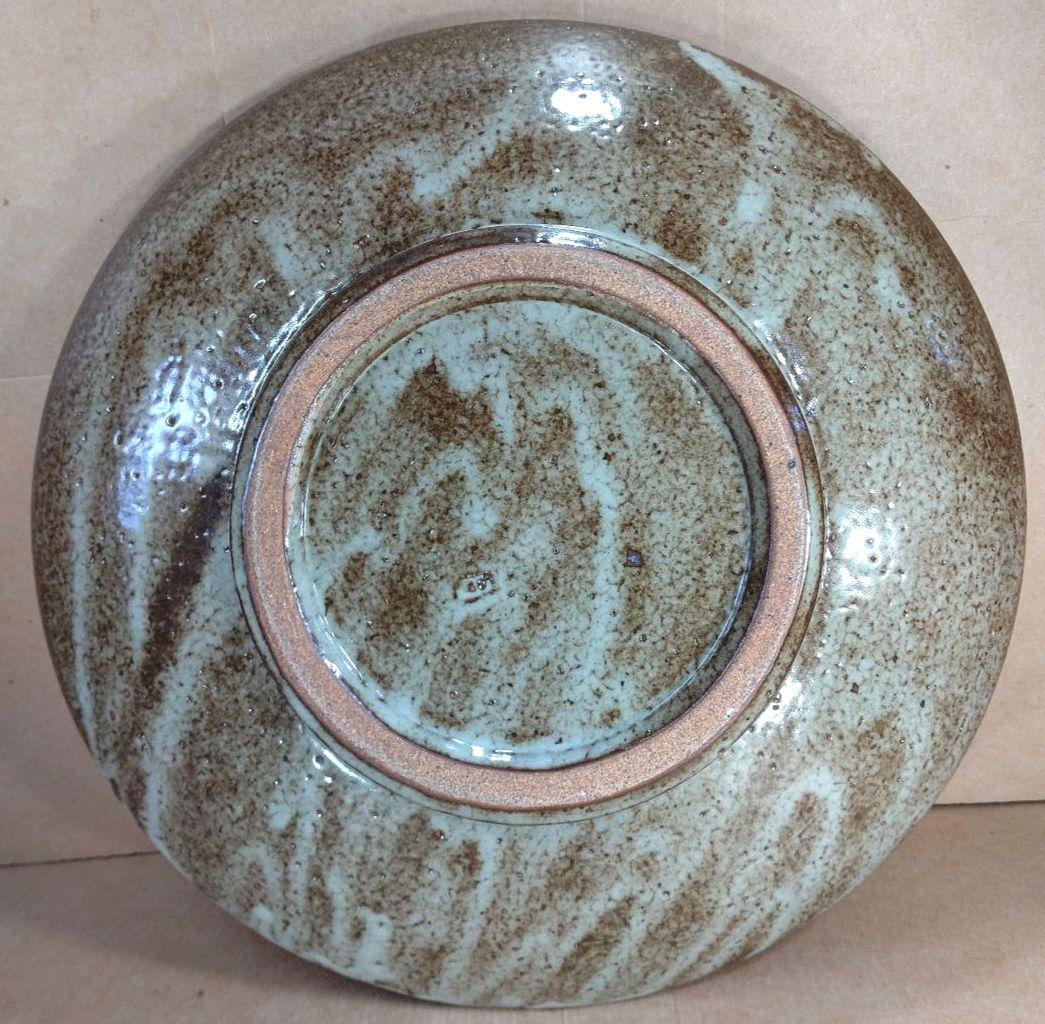 本物保証】島岡達三 地釉縄文象嵌皿 共箱 栞 人間国宝 美品