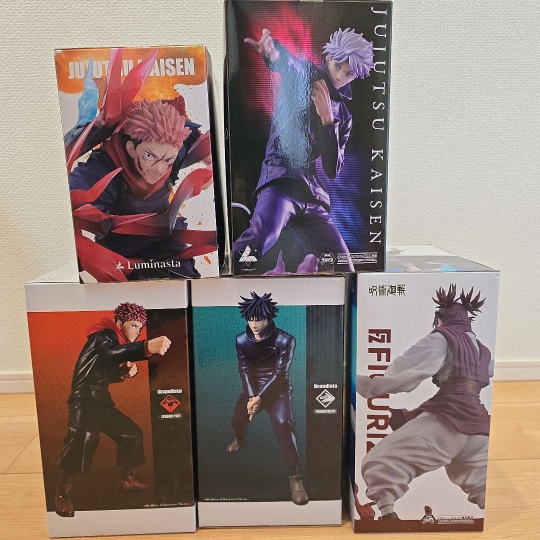 呪術廻戦フィギュア 5体セット～虎杖悠仁、五条悟、伏黒恵、脹相