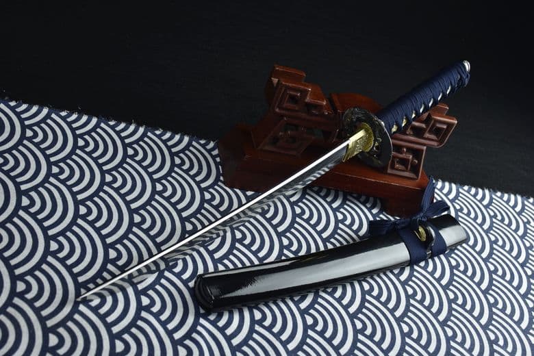 稲妻リブ差侍短刀 武具刀装具日本刀模造刀居合刀