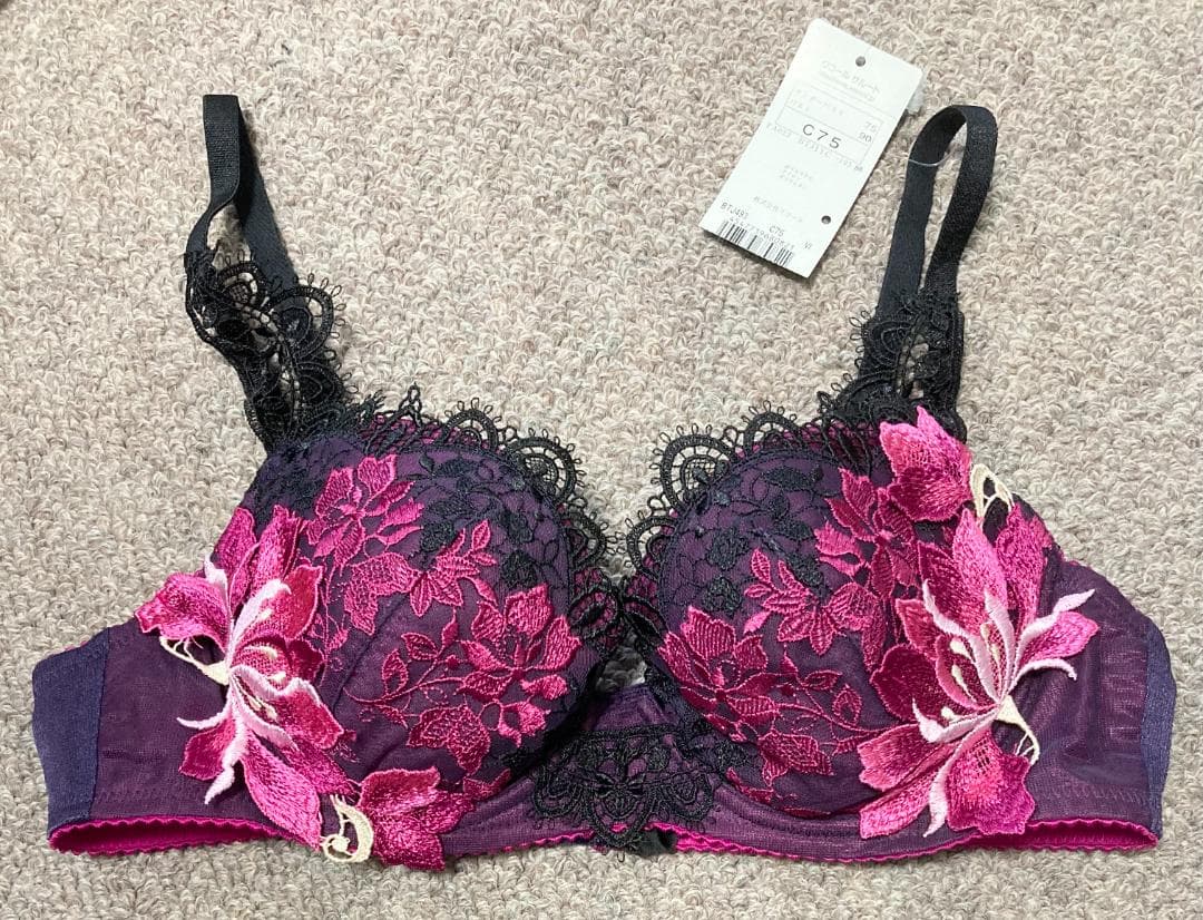 ワコール 　サルート 　ブラジャー　BTJ493　 C75　 Salute　VI BTJ493｜ワコール サルート 93G P-upタイプ ブラジャー単品 BCDEFGHI