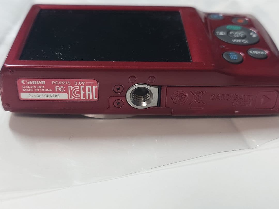 CANON IXY 180 PC2275 レッド キヤノン コンデジ　セット