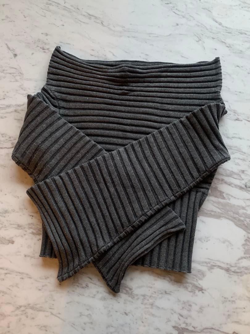 L'aube blanc Off Shoulder Panel Knit ニット - メルカリ