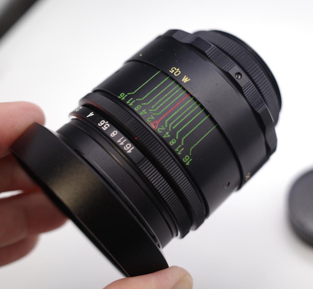 83 希少【スクエア絞り】　未使用　ぐるぐるボケ　 ヘリオス　44-2　M42