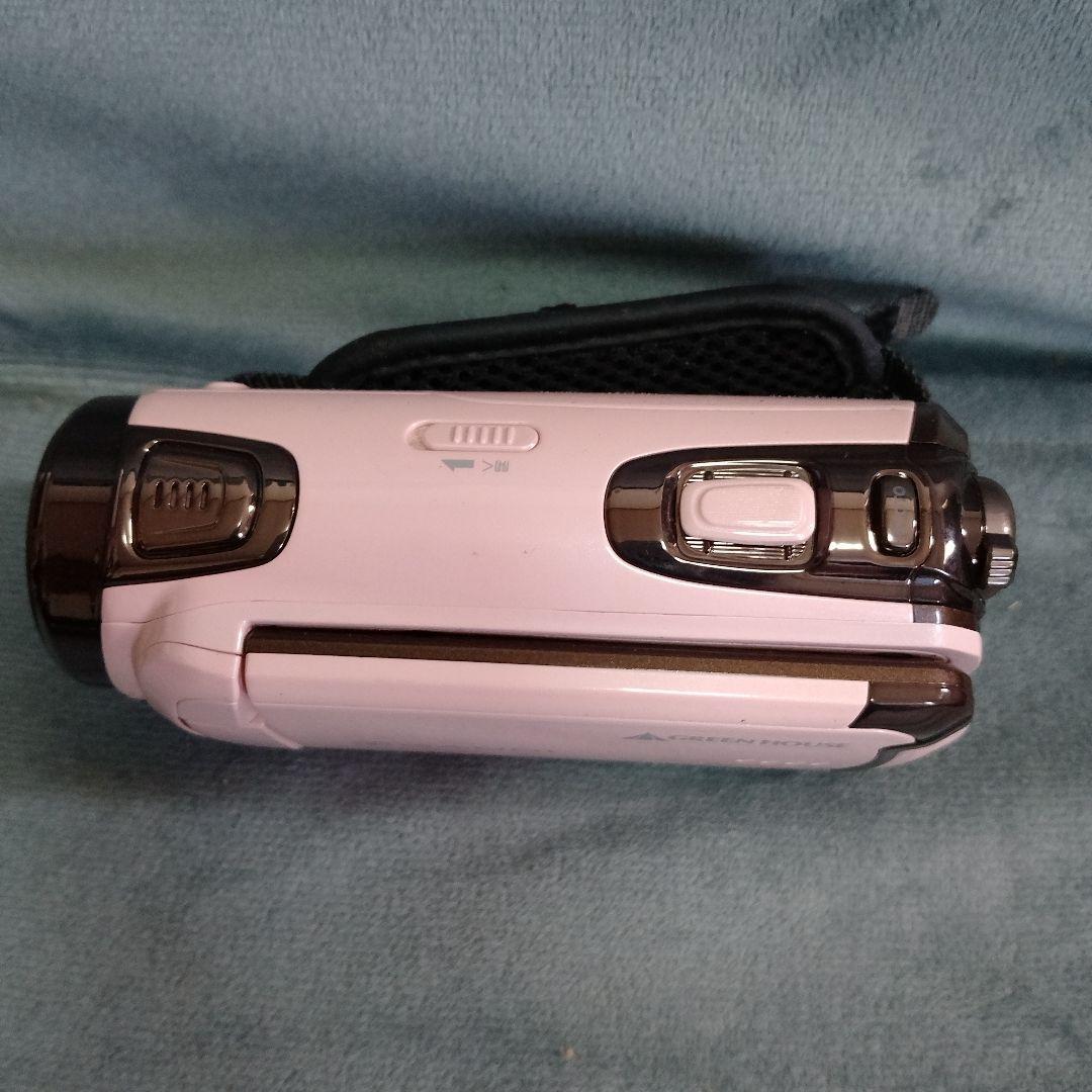GREEN HOUSE GAUDI ビデオカメラピンク GHV-DV25HDAP - メルカリ