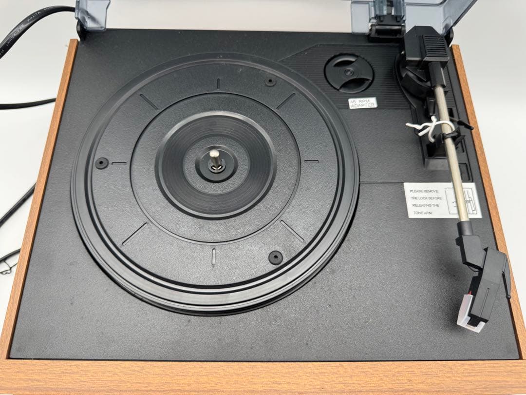 木目調 ダブルCD録音機能付 マルチレコードプレーヤー DCT-7000W